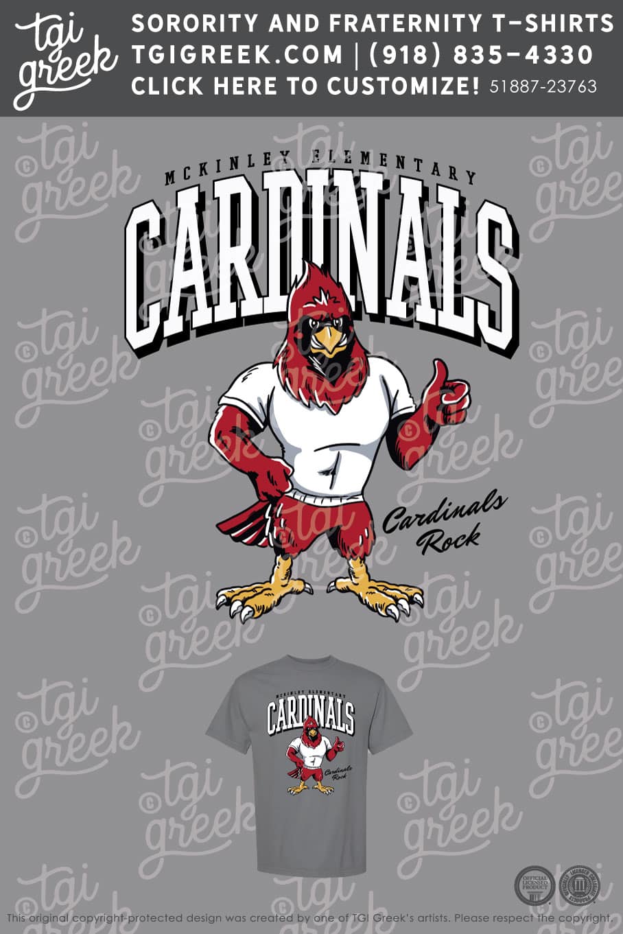 TGI – McKinley Cardinal Mascot