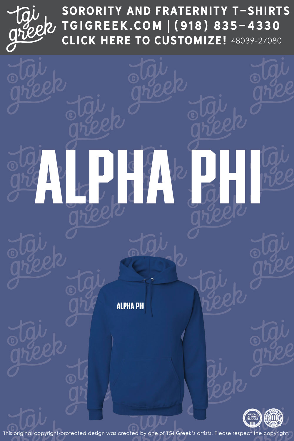 Alpha Phi – OU New Member Hoodies