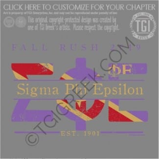 TGI – Sigma Phi Epsilon Fall Rush Flag