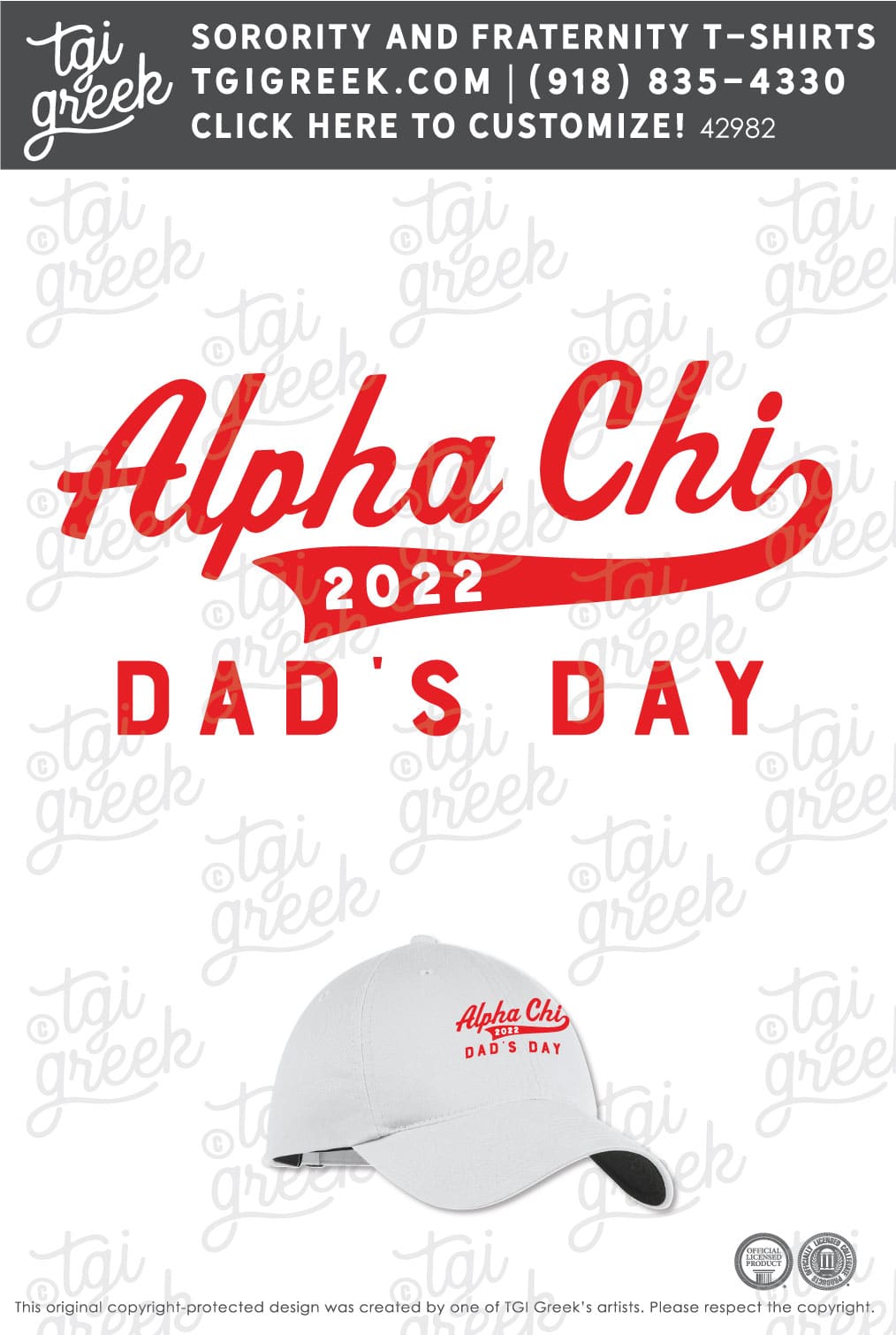Alpha Chi Omega – OU Dads Day Hat