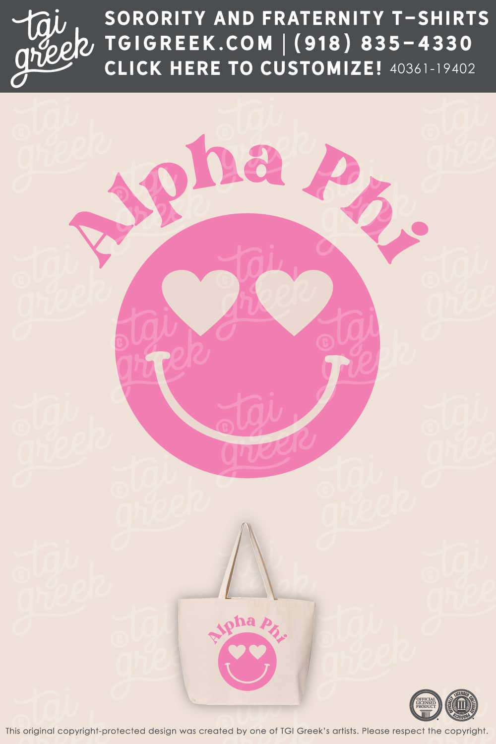 Alpha Phi – TAMU Tote Bag