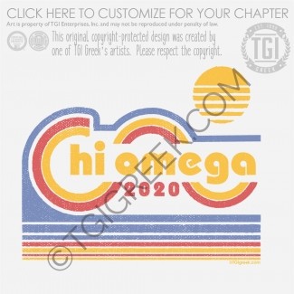 Chi Omega – Retro Rays