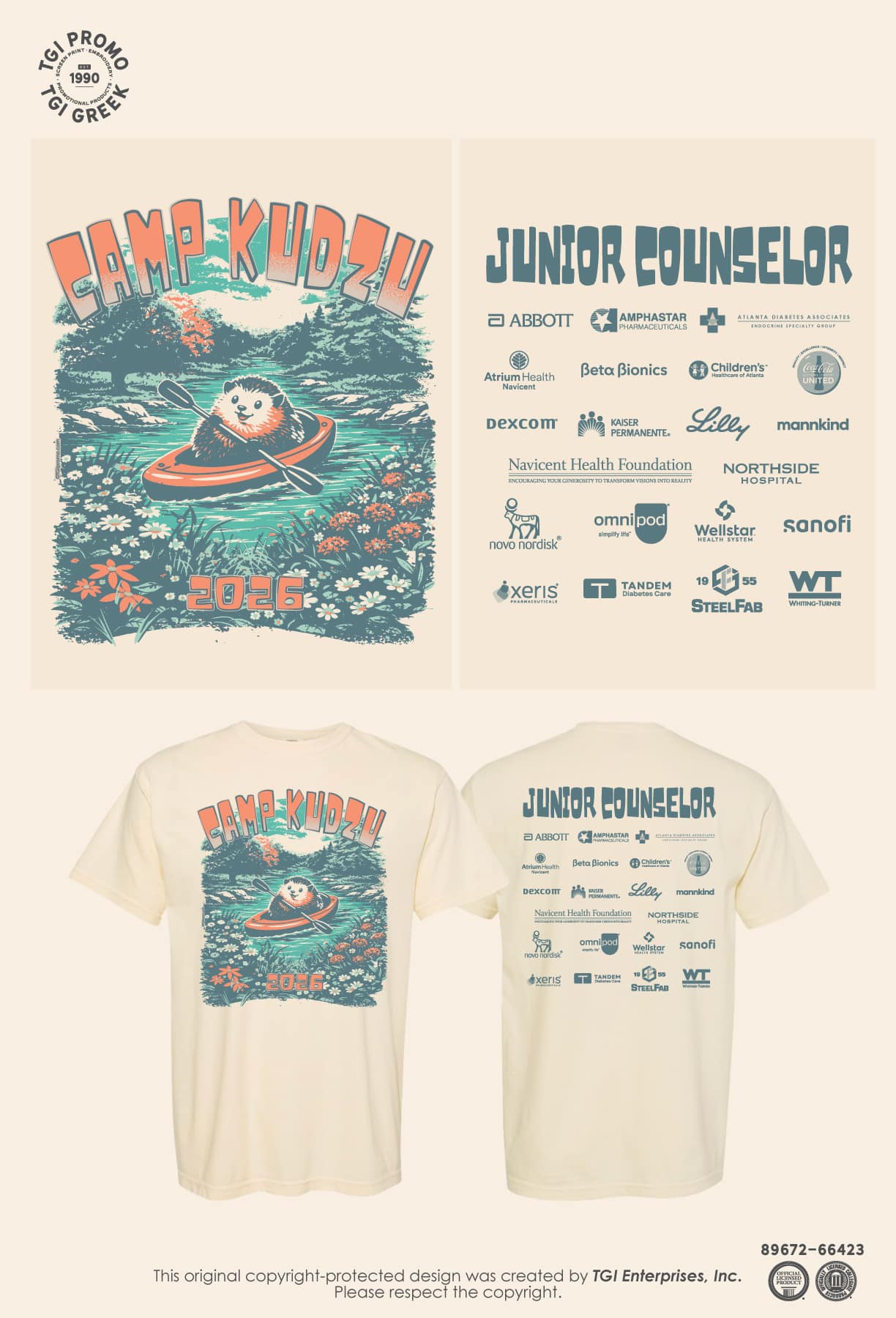 Camp Kudzu – Junior Counselor Shirt