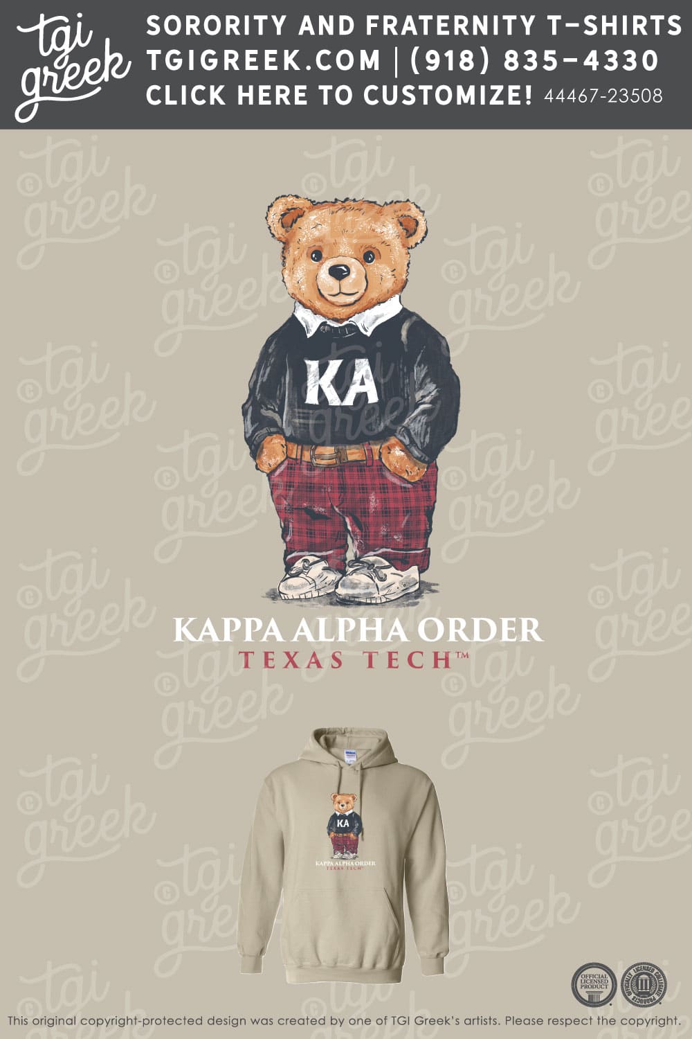 Kappa Alpha – TXTECH PR Bear