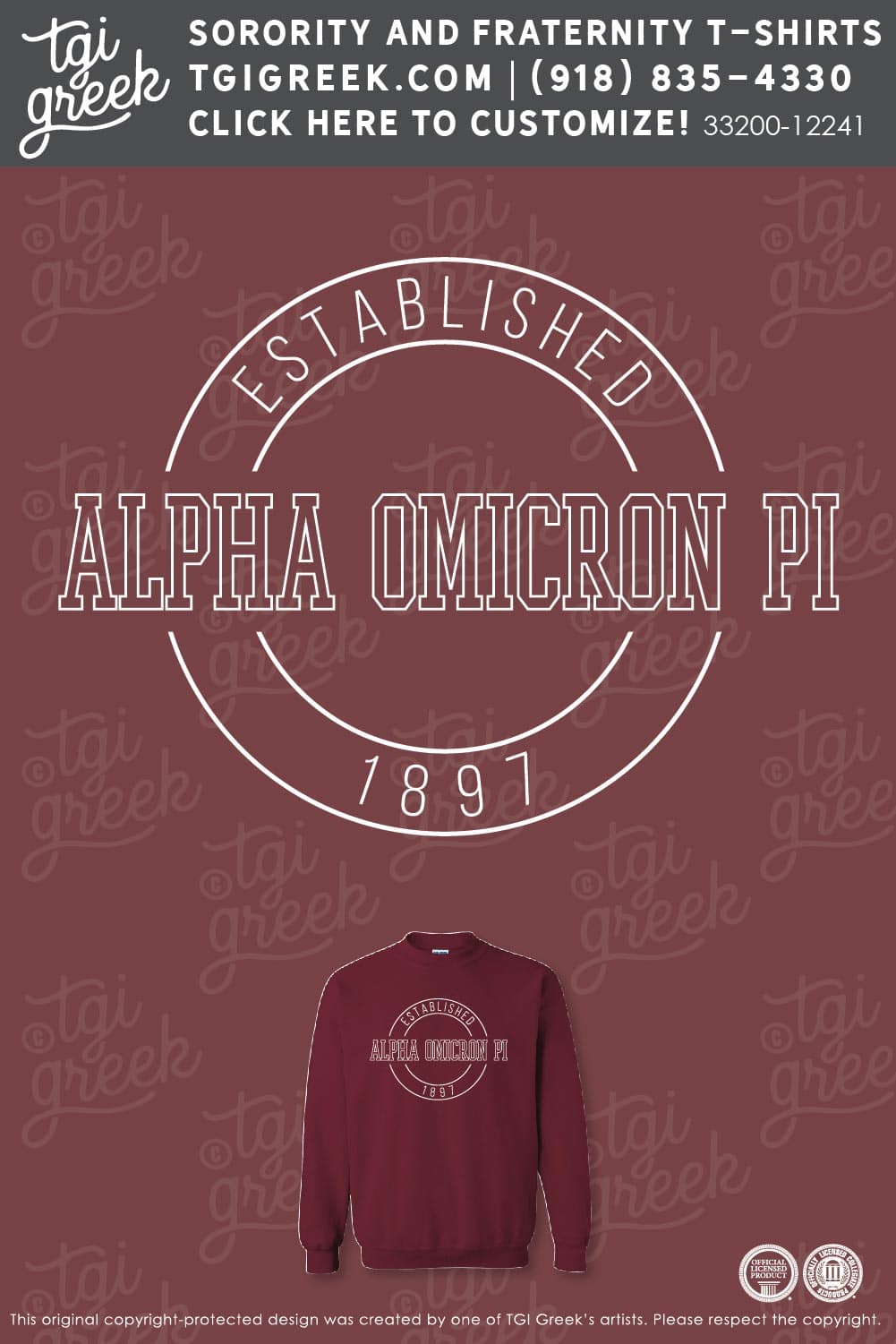 Alpha Omicron Pi – OU PR Crewneck