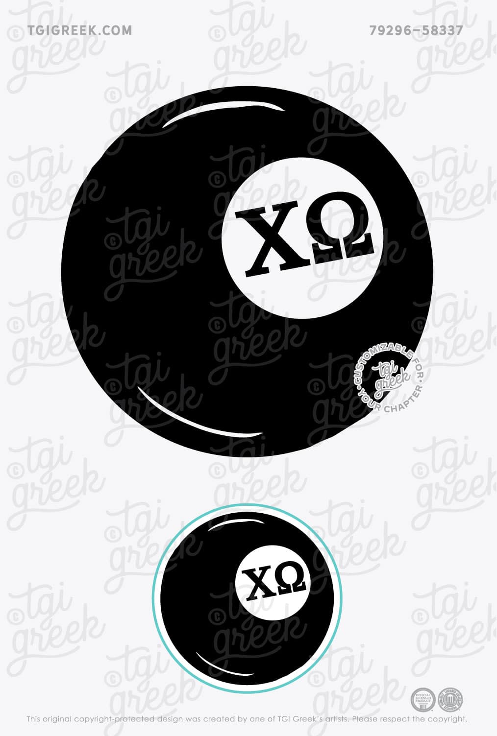 Chi Omega – KU Sticker