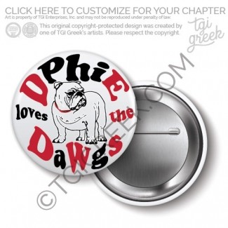Delta Phi Epsilon – UG bulldog Button