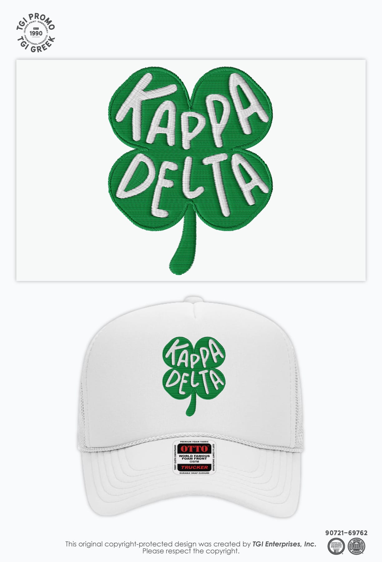 Kappa Delta – TGI Greek Patch Hat