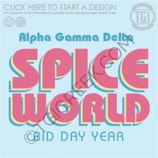 TGI-Alpha Gamma Delta Spice World Bid Day