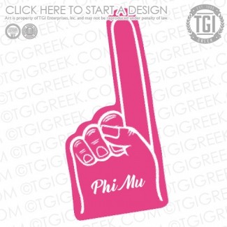 Phi Mu-TSU Foam Finger