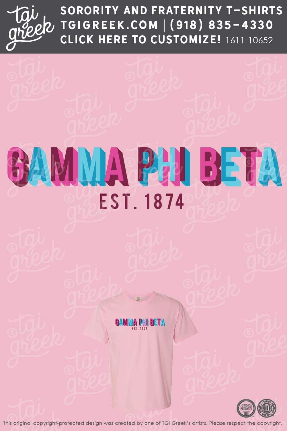 TGI – Gamma Phi Beta Block Text