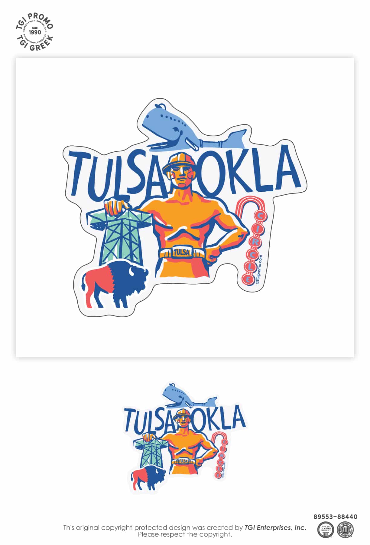 TGI Promo – Cap Cruise Party Zone Tulsa Iconic Magnet