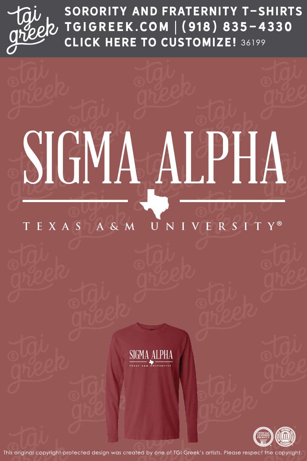 Sigma Alpha – TAMU Merchandise Order