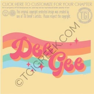 TGI-Delta Gamma retro Rainbow Magic