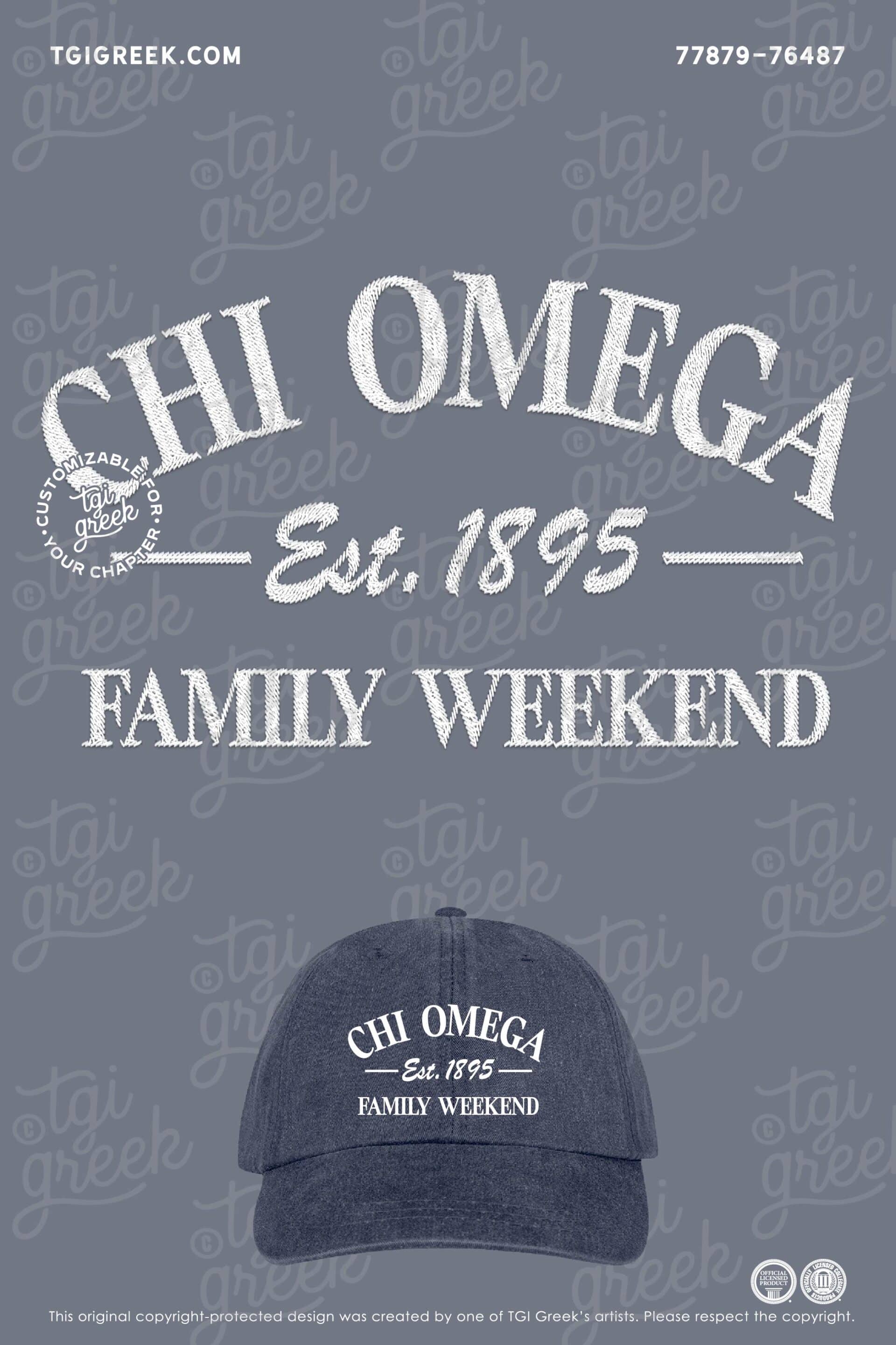 Chi Omega – Family Weekend Baseball Hat