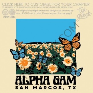Alpha Gamma Delta- TXSU sunflower PR