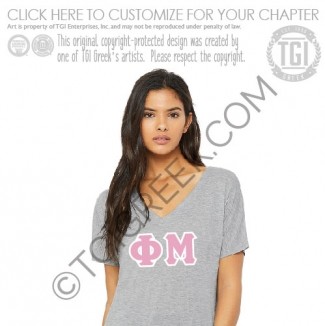 Phi Mu – Recruit Stitched Letters