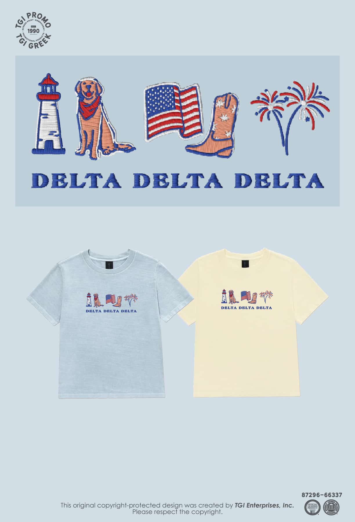 Delta Delta Delta – TGI Summer Drop Icons Tee