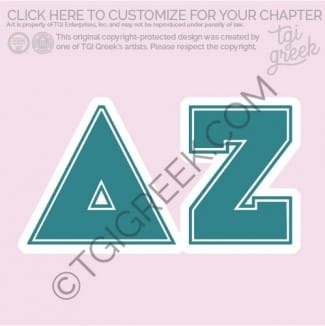 Delta Zeta – RMC stichted Letter Shirt