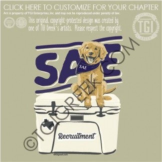 TGI-Sigma Alpha Epsilon yeti Bandana Pup