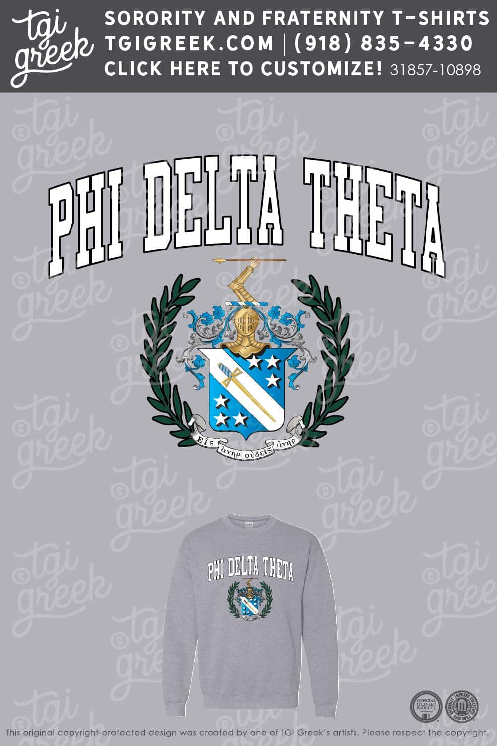 TGI – Phi Delta Theta Crest