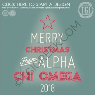 TGI-Alpha Chi Omega Christmas Tree