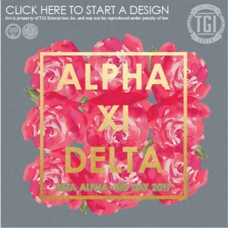 Alpha Xi Delta-UT Bid Day Roses