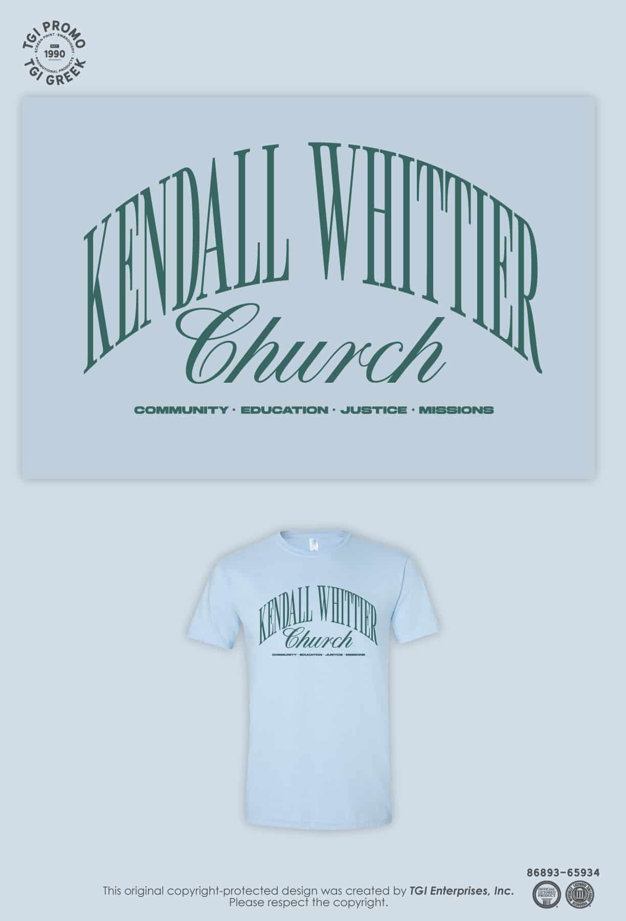Kendall Whittier Church – Volunteer Shirt