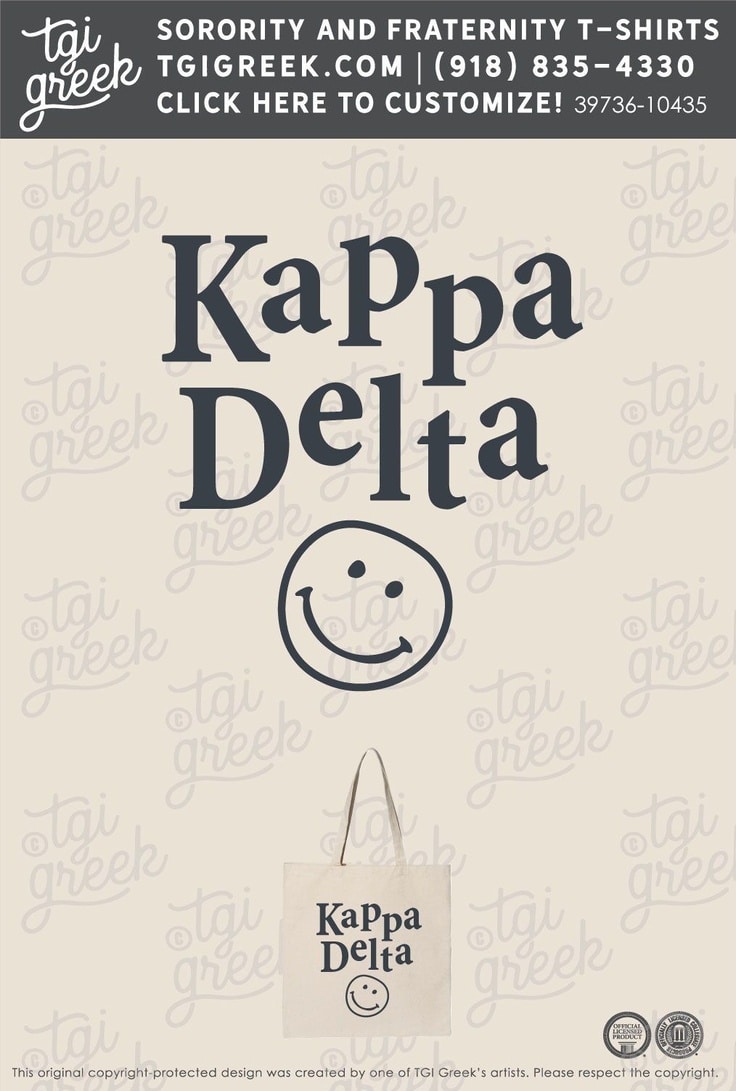 Kappa Delta – KU Free Bid Day Tote