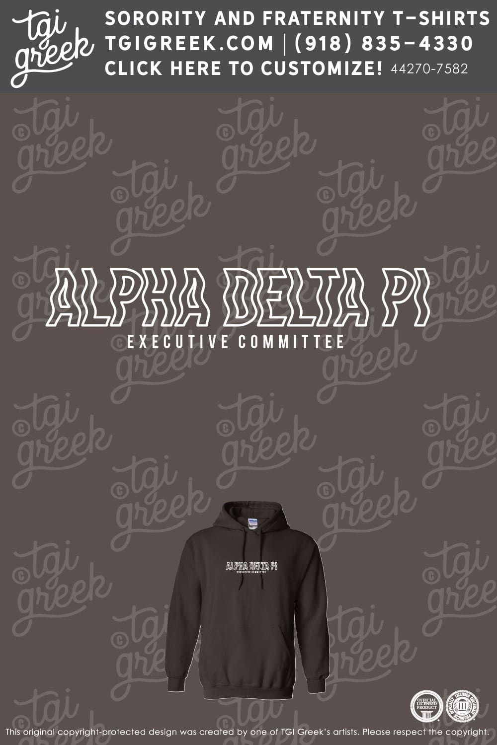 Alpha Delta Pi – KU Executive Hoodie
