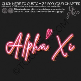 TGI – Alpha Xi Delta Neon