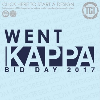 Kappa Kappa Gamma-OU Went Bid Day Shirt
