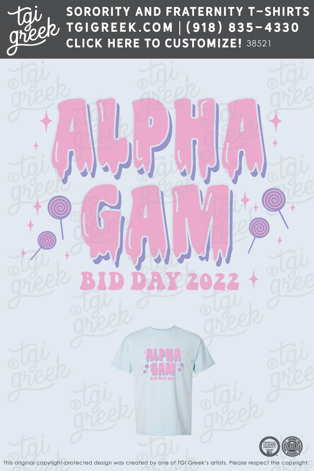 Alpha Gamma Delta – TSU Bid Day Candy