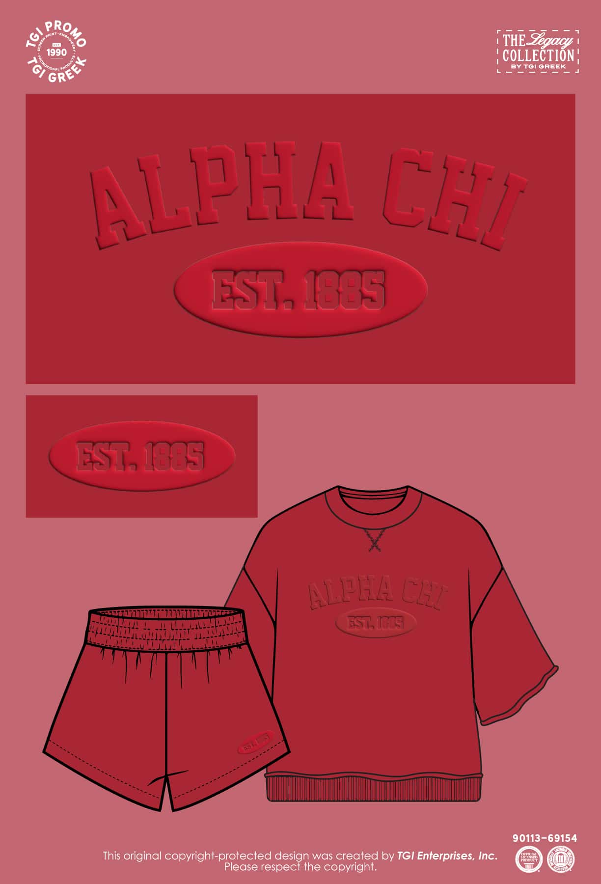Alpha Chi Omega – TGI Greek New Stock Warm Up Set