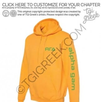 TGI Alpha Gamma Delta Carhartt Sleeve Prints