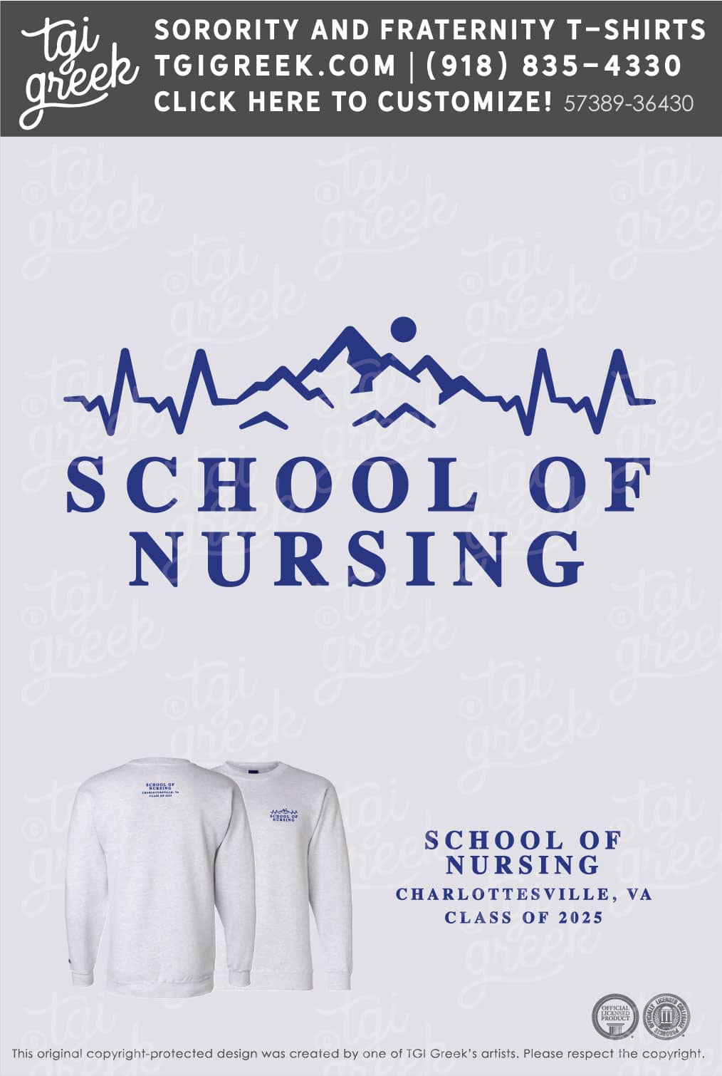 UVA – Nursing School Crewnecks