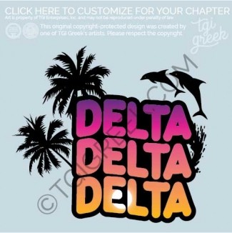 Delta Delta Delta – sunset Dolphin