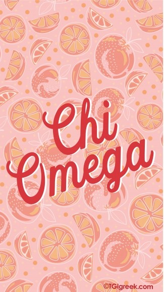 Chi Omega Oranges Phone Background