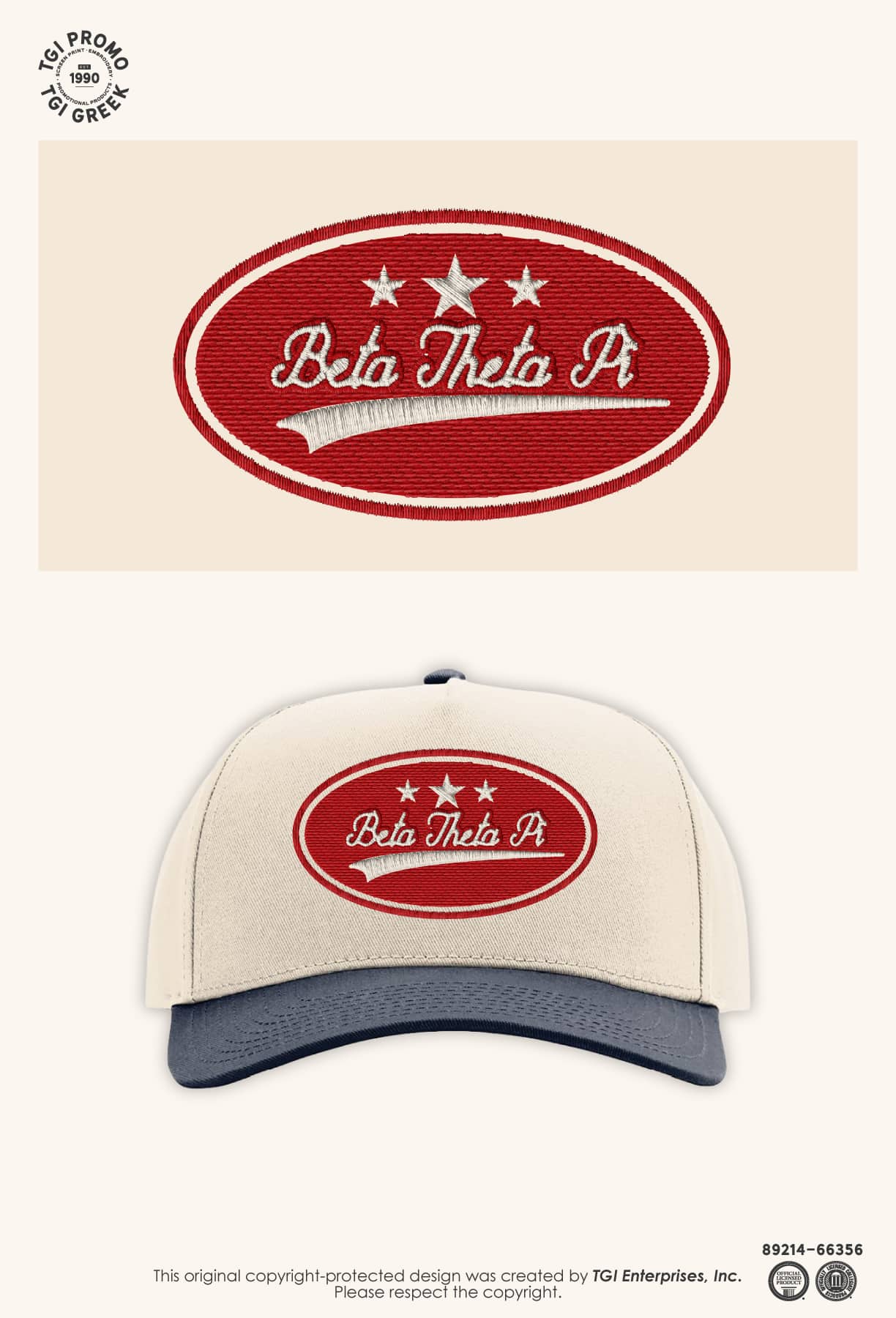 Beta Theta Pi – TGI Greek All American Hat