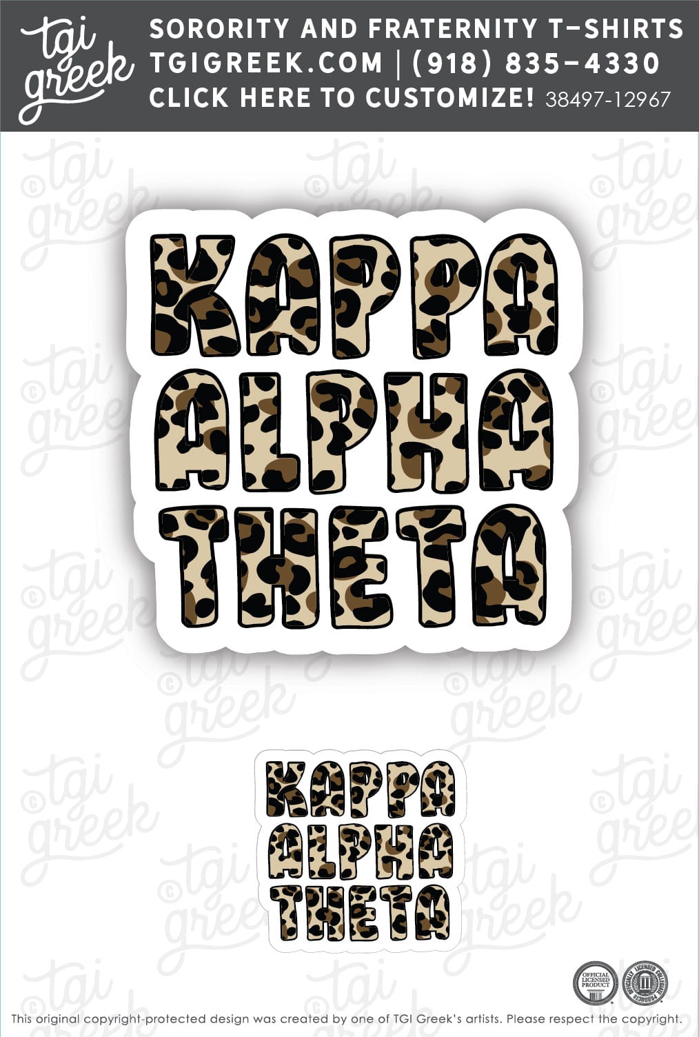 Kappa Alpha Theta – UAZ Senior Week Sticker