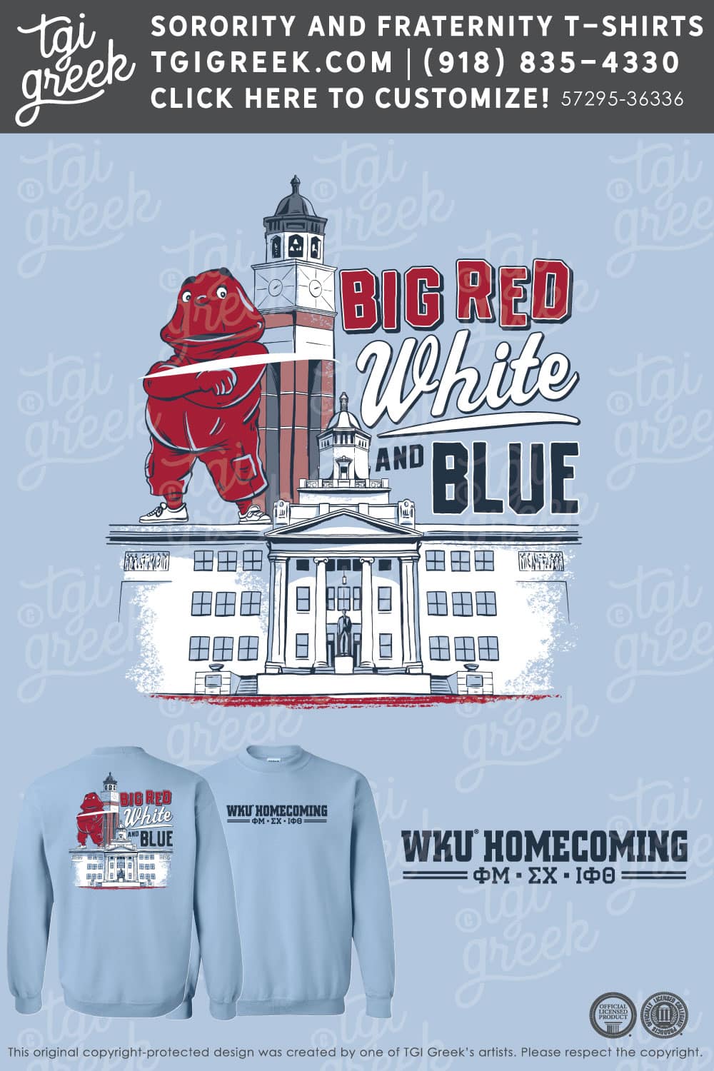 Phi Mu – WKU Homecoming Crewneck