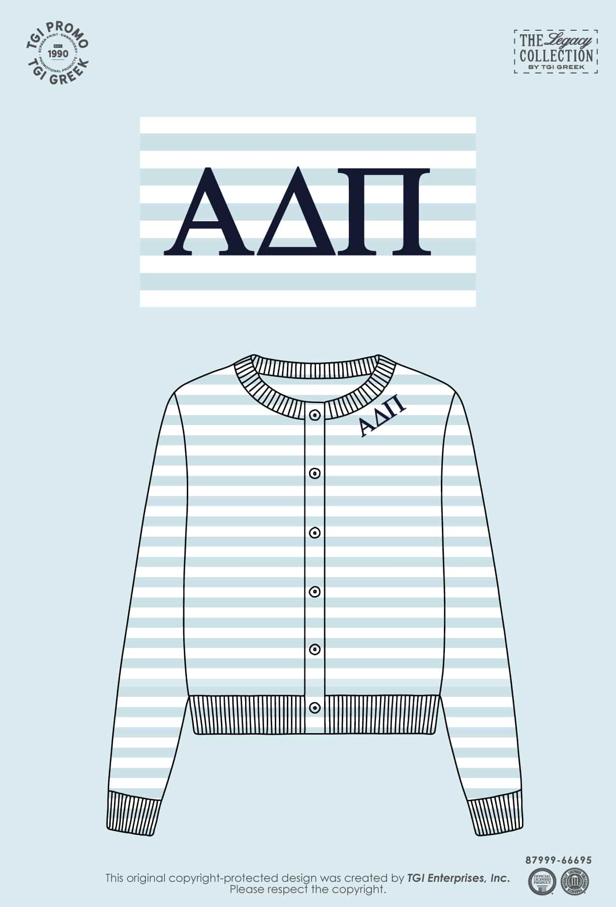 Alpha Delta Pi – TGI Greek New Stock Cardigan