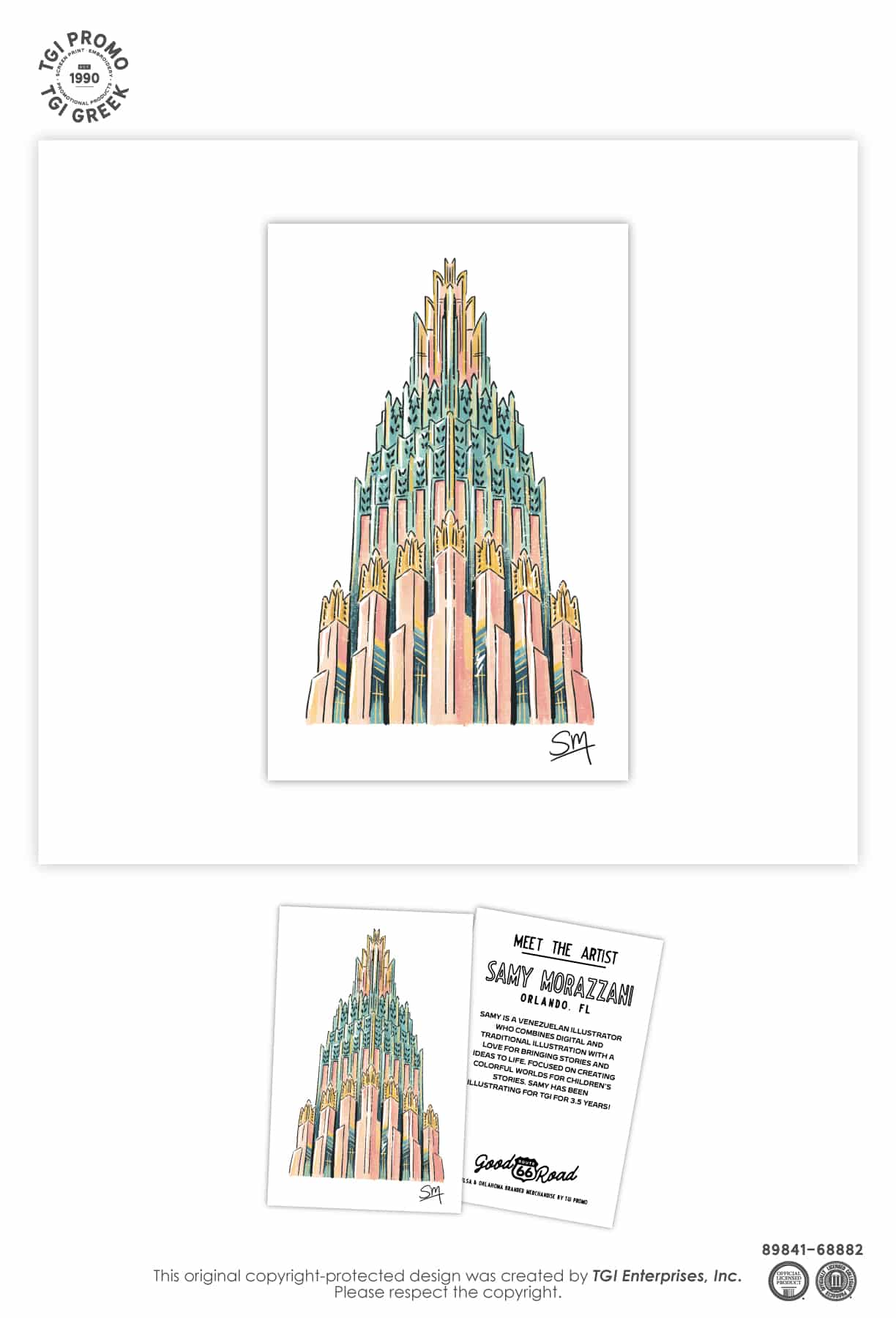 TGI Promo – Tulsa Mini Prints Art Deco Building