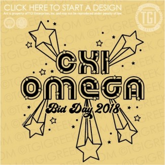Chi Omega-OU Bid Day Stars