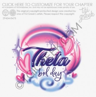 TGI – Kappa Alpha Theta Air Brush Bid Day