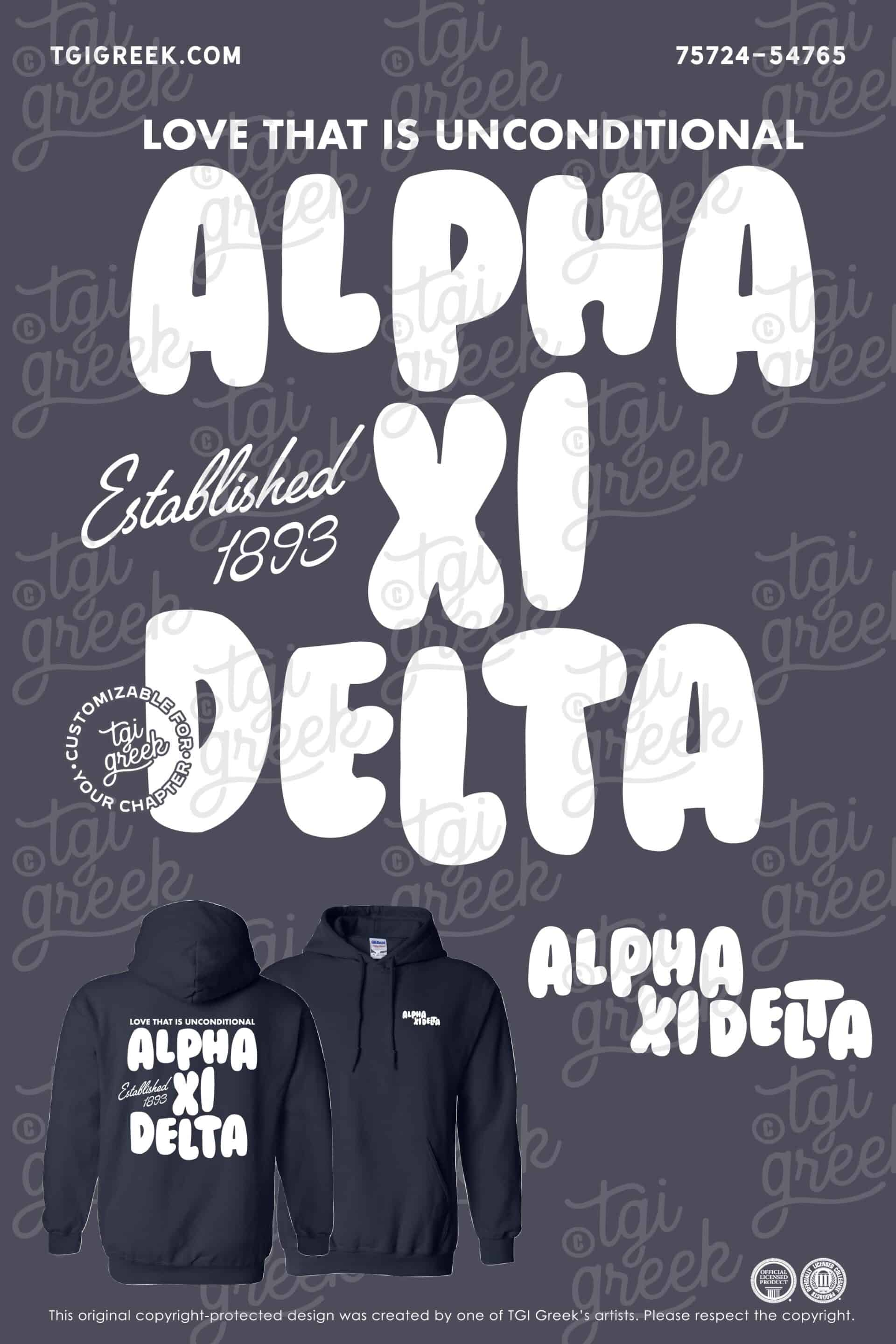 Alpha Xi Delta – SDSU PR Hoodie