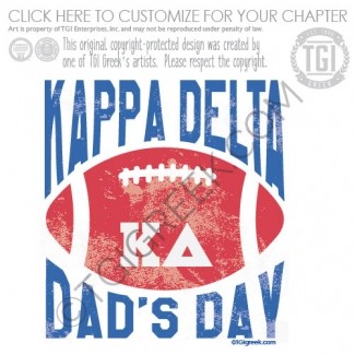Kappa Delta Dads Day Football Type