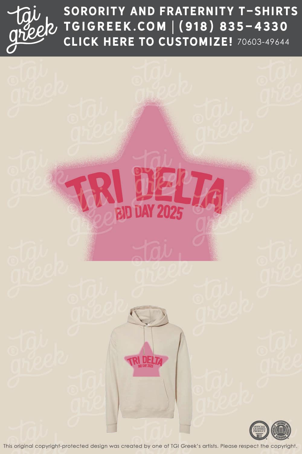 Delta Delta Delta – SYRA Recruitment Hoodie