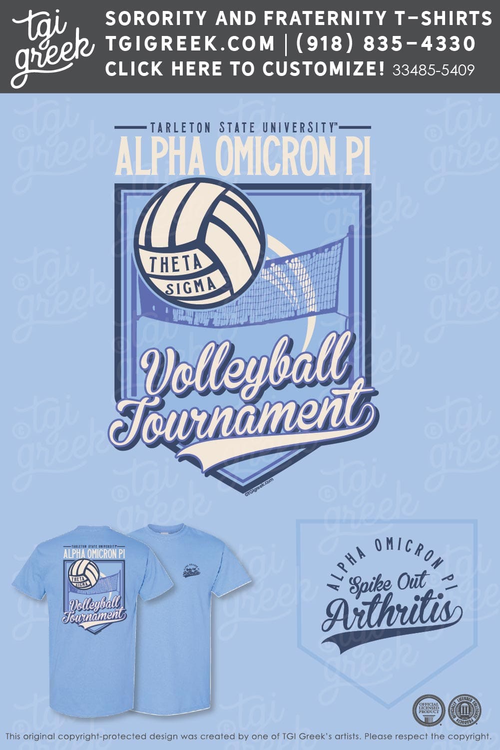 Alpha Omicron Pi – TSU Spike Out Arthritis