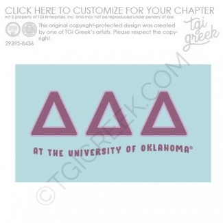 Delta Delta Delta – OU Flag